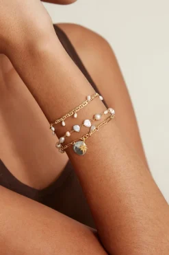 Chan Luu Bracelets^Pearl & Coin Bracelet Set