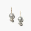 Chan Luu Earrings^Phoebe Drop Earrings Grey Pearl