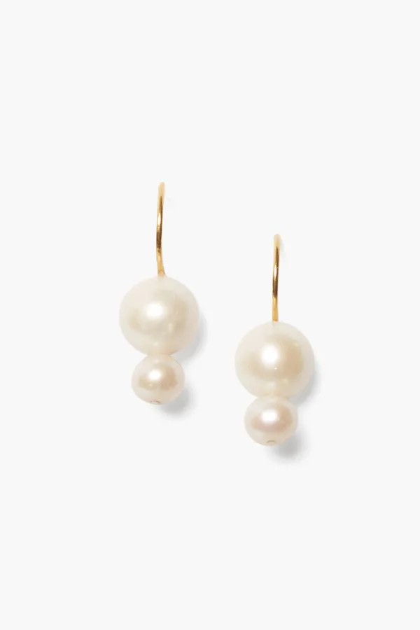 Chan Luu Earrings^Phoebe Drop Earrings White Pearl