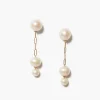 Chan Luu Earrings^Phoebe Tiered Drop Earrings White Pearl