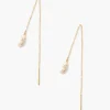 Chan Luu Earrings^Pink Keshi Pearl Thread Thru Earrings