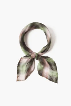 Chan Luu Bandanas^Plaid Print Bandana Dark Forest