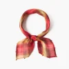 Chan Luu Bandanas^Plaid Print Bandana Savvy Red