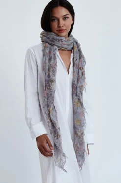 Chan Luu Scarves^Plein Air Floral Cashmere And Silk Scarf