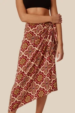 Chan Luu Bottoms^Pomegranate Crux Sarong