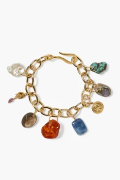 Chan Luu Bracelets^Portia Charm Bracelet Gold Mix