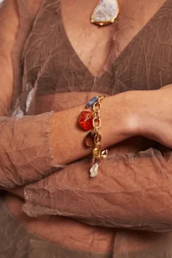 Chan Luu Bracelets^Portia Charm Bracelet Gold Mix