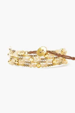 Chan Luu Bracelets^Pyrite And Gold Mix Naked Wrap Bracelet