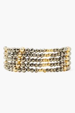 Chan Luu Bracelets^Pyrite And Gold Nugget Naked Wrap Bracelet