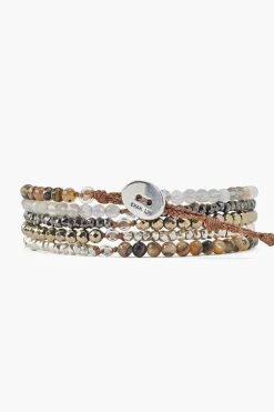 Chan Luu Bracelets^Pyrite Mix Naked Five Wrap Bracelet