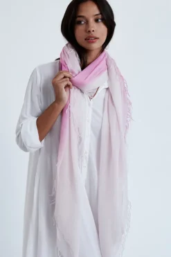 Chan Luu Scarves^Rose Pink Dip-Dyed Cashmere And Silk Scarf