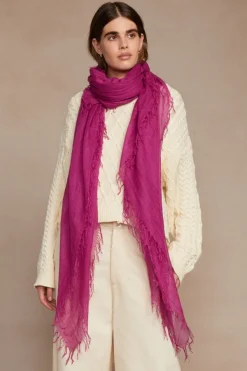 Chan Luu Scarves^Rose Sorbet Cashmere And Silk Scarf