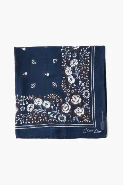 Chan Luu Bandanas^Rosette Floral Print Bandana Total Eclipse