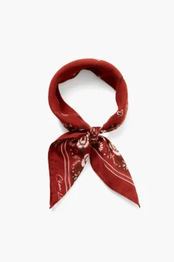 Chan Luu Bandanas^Rosette Floral Print Bandana Henna