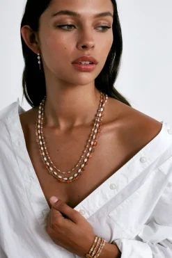 Chan Luu Necklaces^Santa Fe Necklace White Pearl