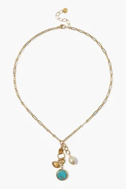 Chan Luu Necklaces^Sardinia Charm Necklace Turquoise
