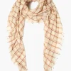 Chan Luu Scarves^Seed Pearl Mix Plaid Wool Scarf