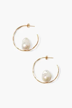 Chan Luu Earrings^Selene Hoop Earrings Yellow Gold