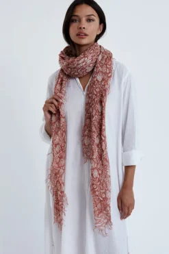 Chan Luu Scarves^Sequoia Dahlia Floral Cashmere And Silk Scarf