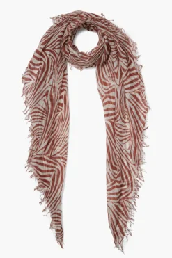 Chan Luu Scarves^Sequoia Zebra Print Cashmere And Silk Scarf