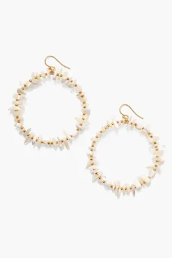Chan Luu Earrings^Seychelles Hoop Earrings White Mop