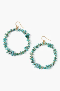 Chan Luu Earrings^Seychelles Hoop Earrings Turquoise