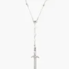 Chan Luu Necklaces^Silver Dagger And White Pearl Necklace