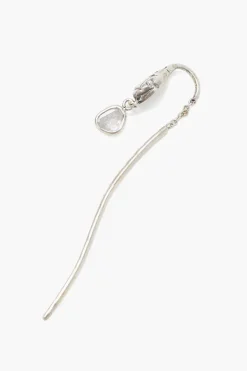 Chan Luu Earrings^Silver Serpent And Diamond Thread-Thru Earrings