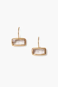 Chan Luu Earrings^Silver Shade Crystal Tab Earrings