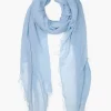 Chan Luu Scarves^Simply Blue Cashmere And Silk Scarf