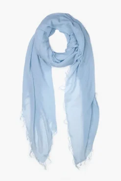 Chan Luu Scarves^Simply Blue Cashmere And Silk Scarf