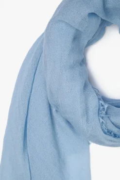 Chan Luu Scarves^Simply Blue Cashmere And Silk Scarf