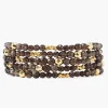 Chan Luu Bracelets^Smoky Quartz And Gold Nugget Naked Wrap Bracelet