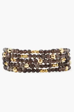 Chan Luu Bracelets^Smoky Quartz And Gold Nugget Naked Wrap Bracelet