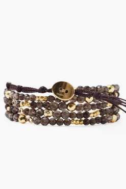 Chan Luu Bracelets^Smoky Quartz And Gold Nugget Naked Wrap Bracelet