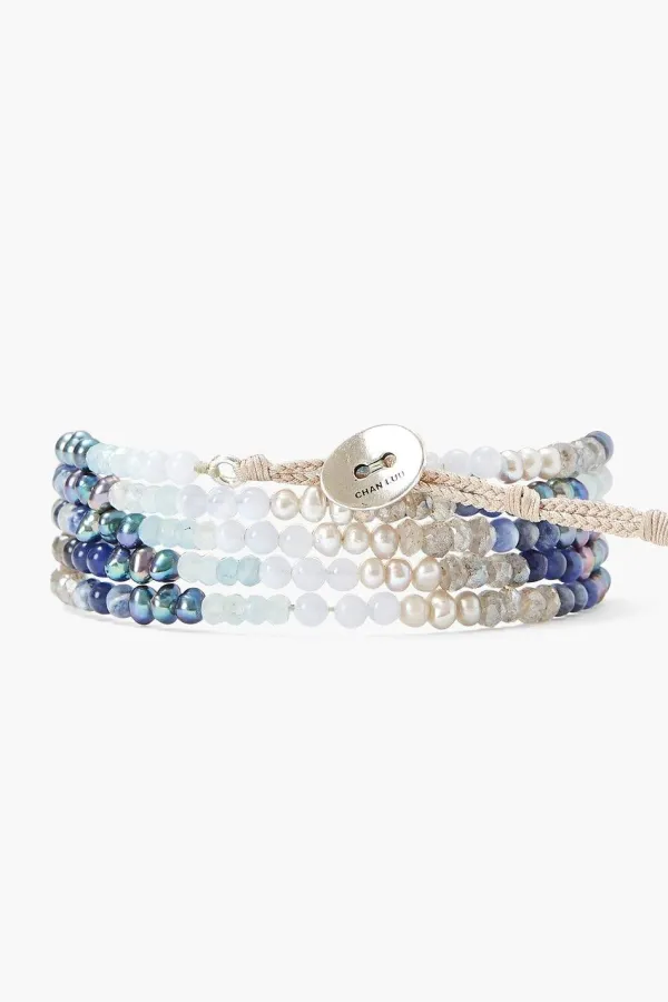 Chan Luu Bracelets^Sodalite Mix Gradient Naked Wrap Bracelet