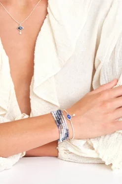 Chan Luu Bracelets^Sodalite Mix Gradient Naked Wrap Bracelet