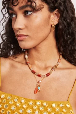 Chan Luu Necklaces^Solstice Necklace Carnelian Mix