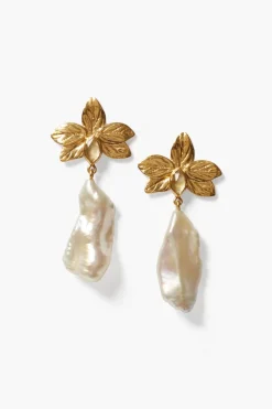 Chan Luu Earrings^Sylve Drop Earrings White Pearl