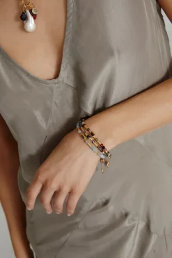 Chan Luu Bracelets^Tab Pull-Tie Bracelet Aquamarine