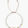 Chan Luu Bracelets^Tab Pull-Tie Bracelet White Pearl