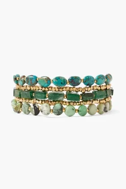 Chan Luu Bracelets^Taos Wrap Bracelet Green Mix