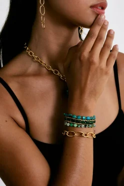 Chan Luu Bracelets^Taos Wrap Bracelet Green Mix