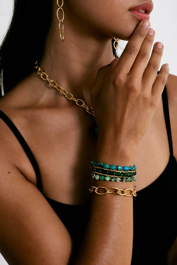Chan Luu Bracelets^Taos Wrap Bracelet Green Mix