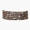 Chan Luu Bracelets^Taupe Pearl And Crystal Naked Wrap Bracelet