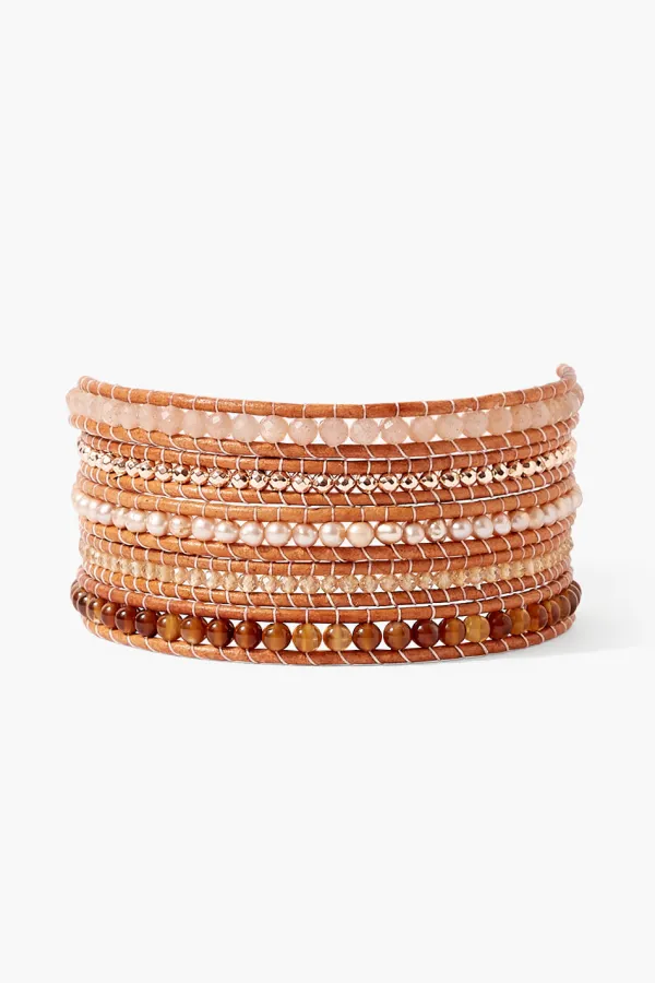 Chan Luu Bracelets^Terra Wrap Bracelet Sunstone Mix