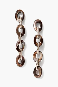 Chan Luu Earrings^Tidepool Link Earrings Brown Mop