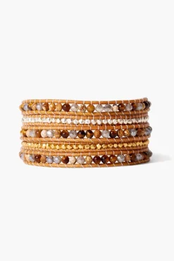 Chan Luu Bracelets^Tiger'S Eye Mix Five Wrap Bracelet