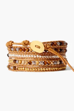 Chan Luu Bracelets^Tiger'S Eye Mix Five Wrap Bracelet