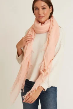 Chan Luu Scarves^Tropical Peach Cashmere And Silk Scarf